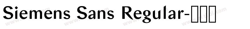 Siemens Sans Regular字体转换 Siemens Sans Regular字体转换